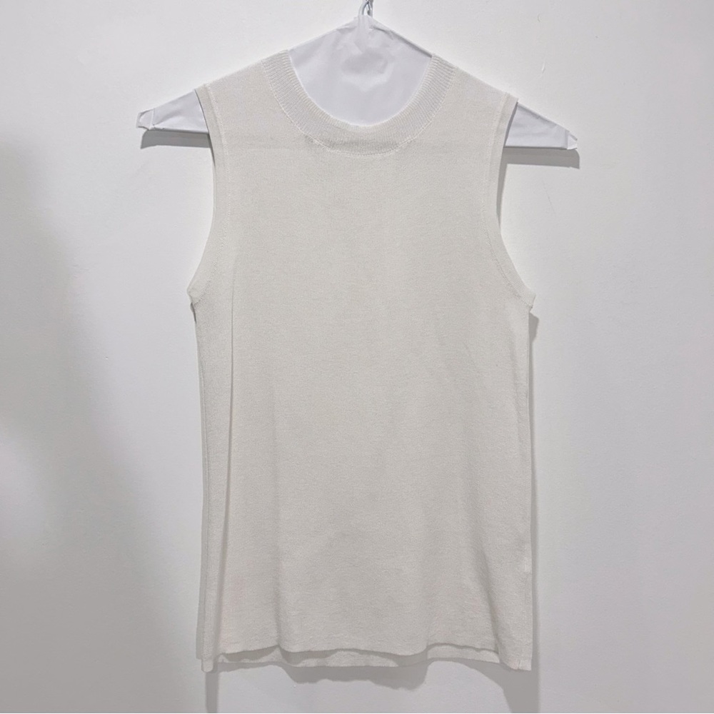 ALL:ROW White Sleeveless Top/Blouse in Women's Size Medium